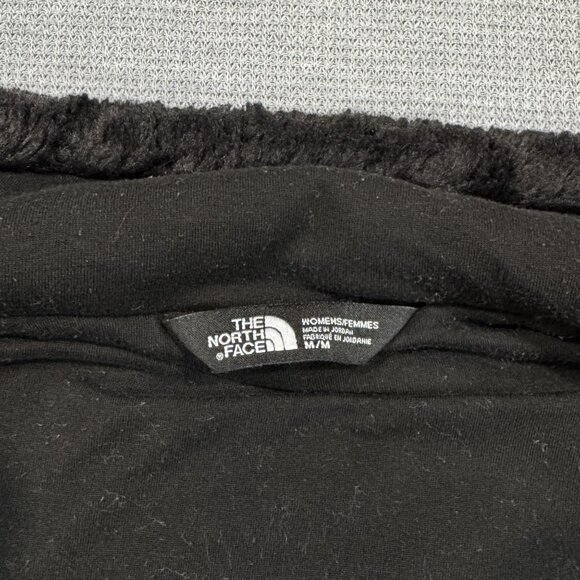 The North Face Womens Size M Black Osito Fleece Jacket Full Zip Fuzzy Pockets - Picture 8 of 14